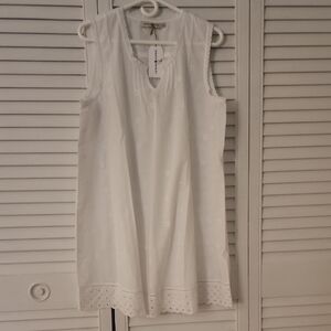 Indigo & Paisley White Eyelet Trim Nightgown - XL